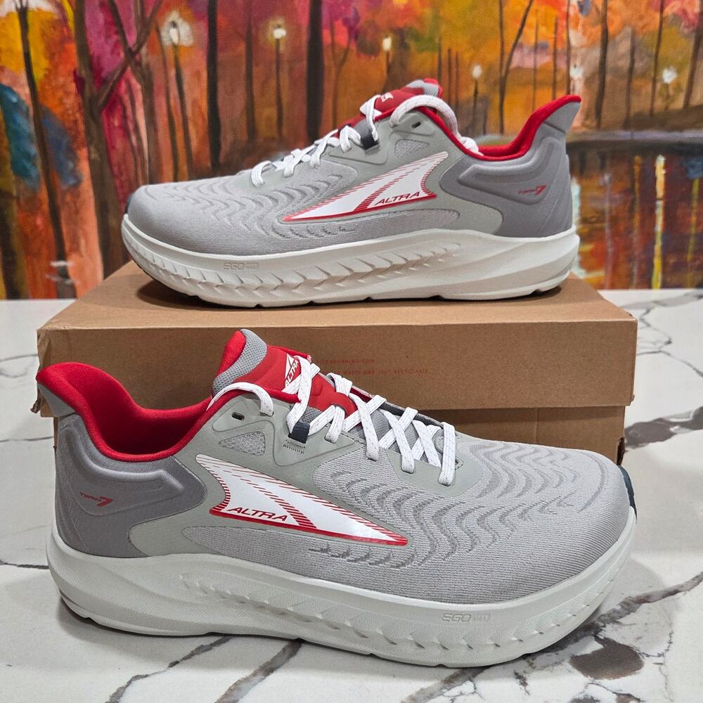 Altra M Torin 7 Wide Gray Red Men's Size 10 Trail Running Hiking Shoes